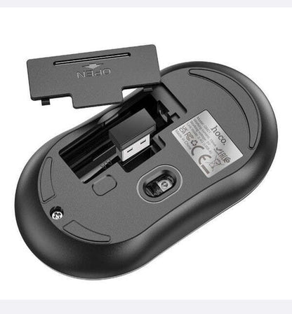 Wireless Ergonomic Mouse HOCO GM21 Platinum 2.4G Black-Yellow