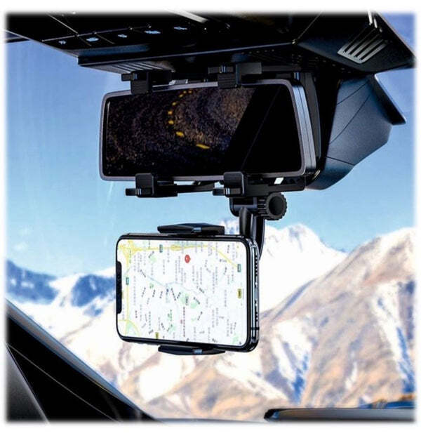 Hoco CA70 Universal Car Rear View Mirror Phone Mount Holder
