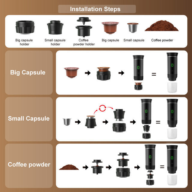 Mini Portable Espresso Coffee Machine