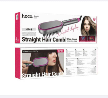 Hoco HP44 electric straightening hair comb with digital display