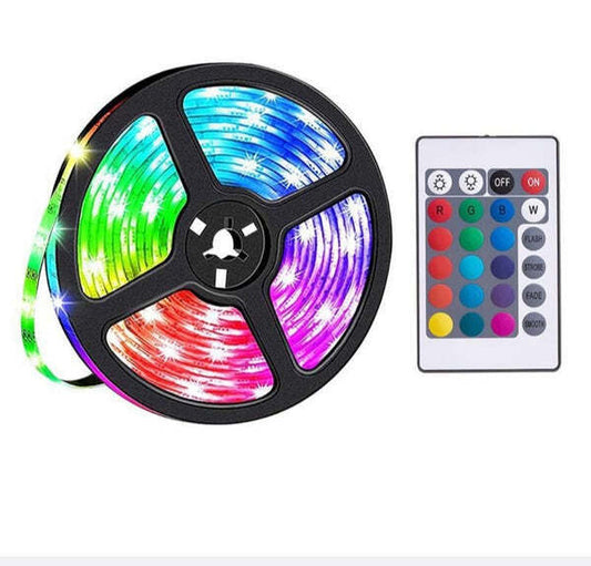 SpectrumGlow RGB LED Light Strip with 24-Key Remote-HOCO-DL30