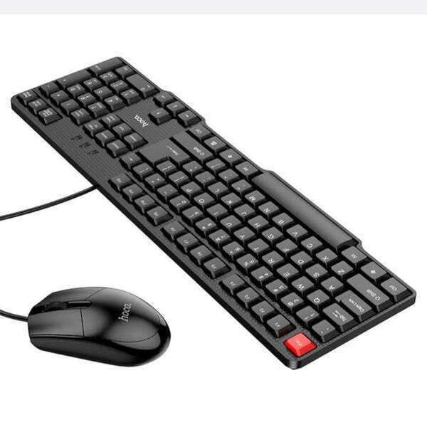 Hoco Wired USB Business Keyboard and Mouse set English Version-(GM16)