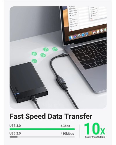 UGreen 30701 USB-C to USB-A OTG Adapter Cable for Smart Devices